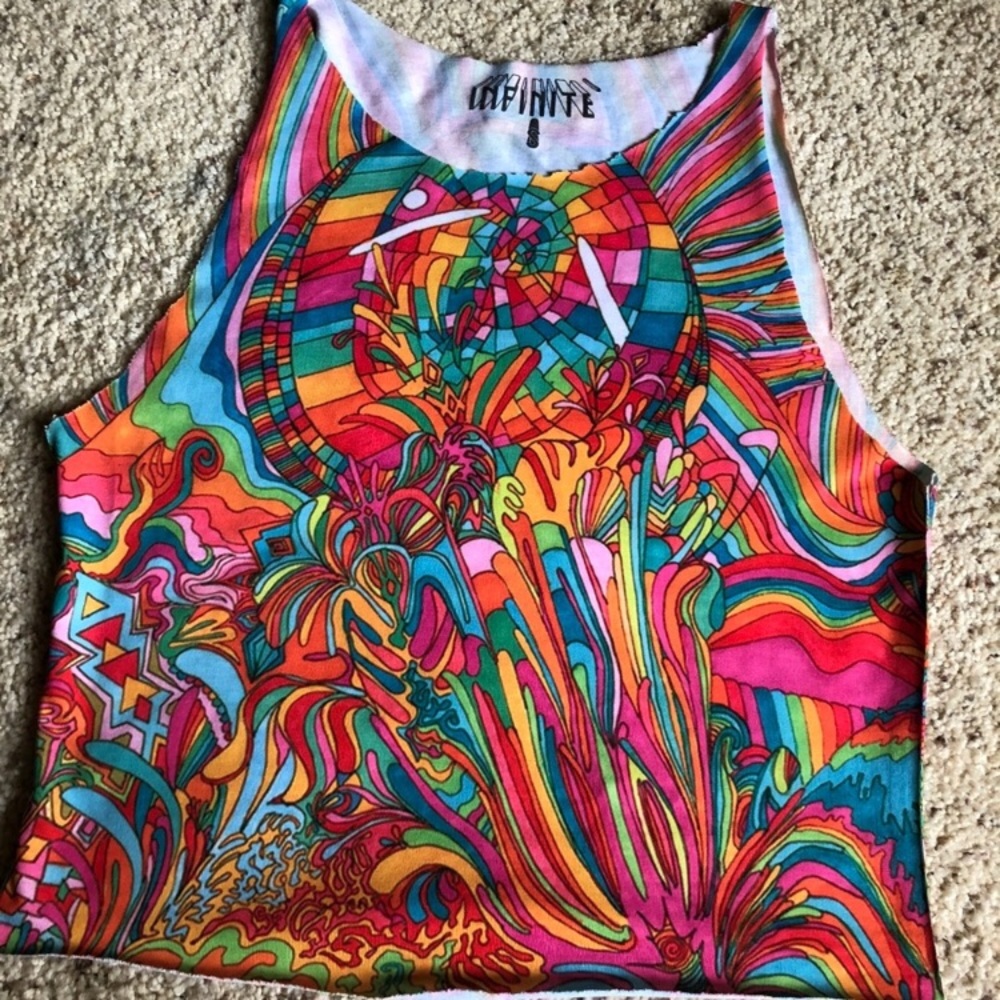 Psychedelic Crop Top